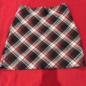 H&M Black and White A-Line Mini Skirt